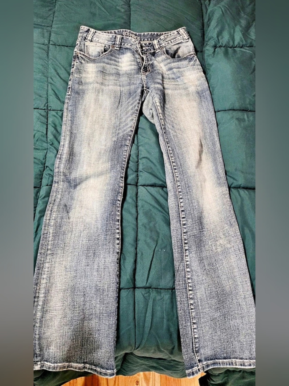 Rock & Roll Cowgirl Mid Rise Bootcut Jeans 31x34